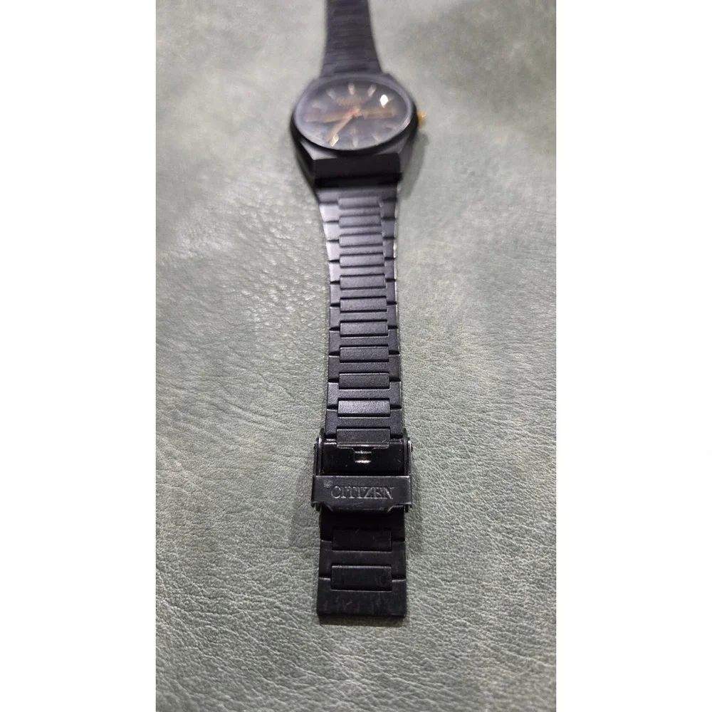 Citizen Quartz CQ Black PVD Mens Watch - 35-8479 Model GN-4W-S NEEDS BATTERY